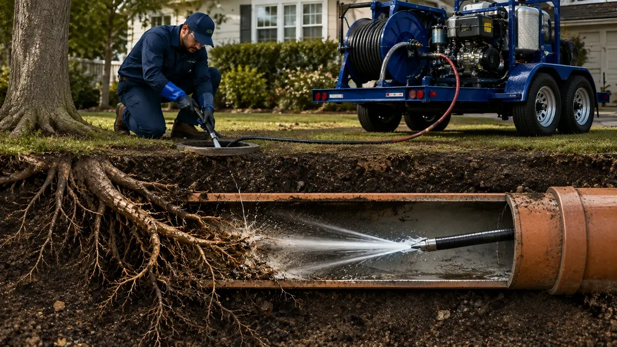 Tree Root Removal with Hydro Jetting in Laguna Niguel